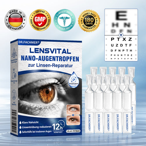 🇩🇪👨‍⚕️✅DR.Fachmer® LensVital Nano-Augentropfen zur Linsen-Reparatur
