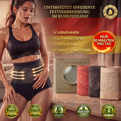 🌾GFOUK® Moringa & Berberin 4-in-1 Mikropartikel-Shaping- und Fettverbrennungs-Shorts