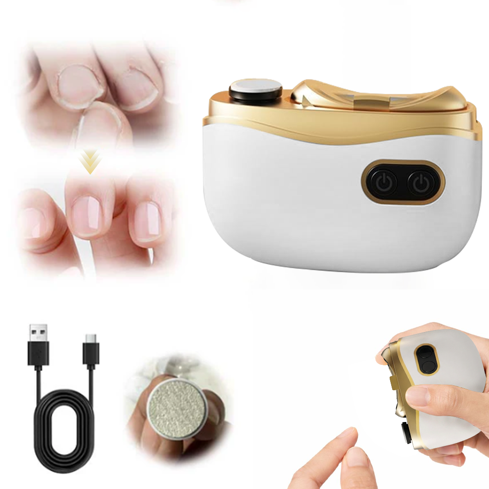 💥LETZTER TAG VERKAUF 50% RABATT💥 2-in-1 Elektrischer Nagelknipser & Polierer 🏆 Universelle automatische Nagelfeile für Erwachsene und Kinder👶
