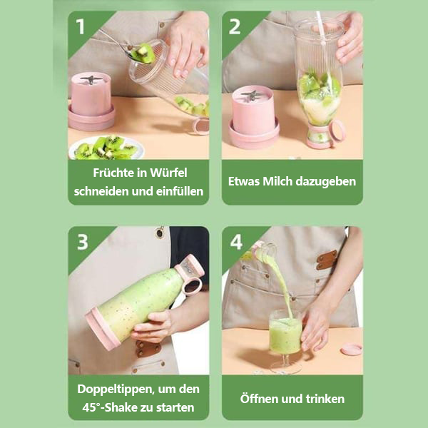 💖Neujahrsangebot 55% Rabatt💖Bestseller Tragbarer Entsafter | Frischer Saft überall und jederzeit