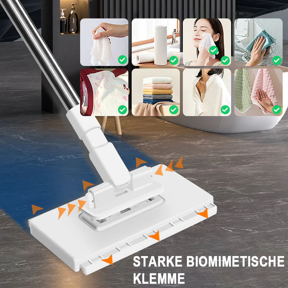 💥 LETZTER TAG! 50% RABATT 💥 Einweg-Staubmopp mit 5 wiederverwendbaren Bezügen