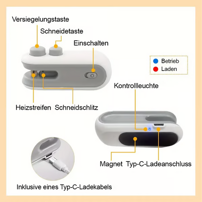 💥Neujahrsangebot 55% Rabatt💥✨Mini Siegelmaschine – 🧊Frisch halten