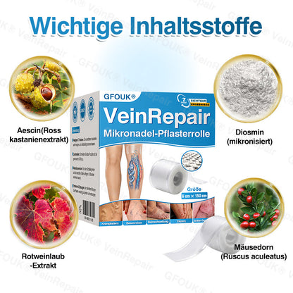 🇩🇪👨‍⚕️✅GFOUK® VeinRepair Mikronadel-Pflasterrolle⚡Sofortige Linderung, langfristige Ergebnisse