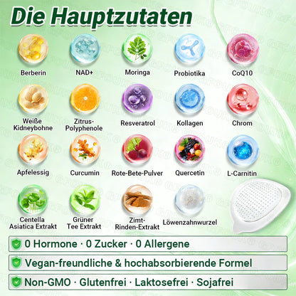 Offizieller Store 🇩🇪 |💝𝐆𝐅𝐎𝐔𝐊® Moringa · Berberin × NAD+ 10-in-1  Advanced Nano Mikronadel-Patch 🇩🇪 (Nur einmal täglich, sichtbare Veränderungen in 7 Tagen) ✅ Für Fettleibigkeit, schlaffe Haut, Diabetes, Schlafapnoe, Gelenkprobleme und mehr