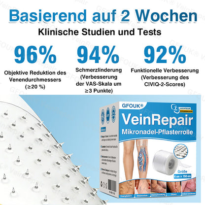 🇩🇪👨‍⚕️✅GFOUK® VeinRepair Mikronadel-Pflasterrolle⚡Sofortige Linderung, langfristige Ergebnisse