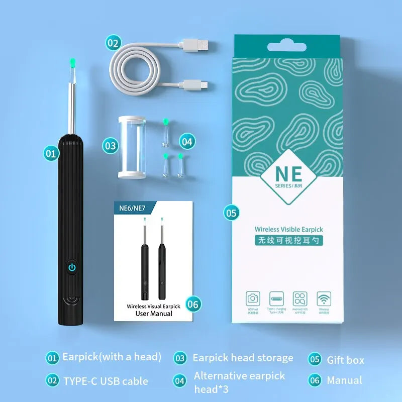 Intelligenter Ohrreiniger mit Kamera – sicher & effektiv