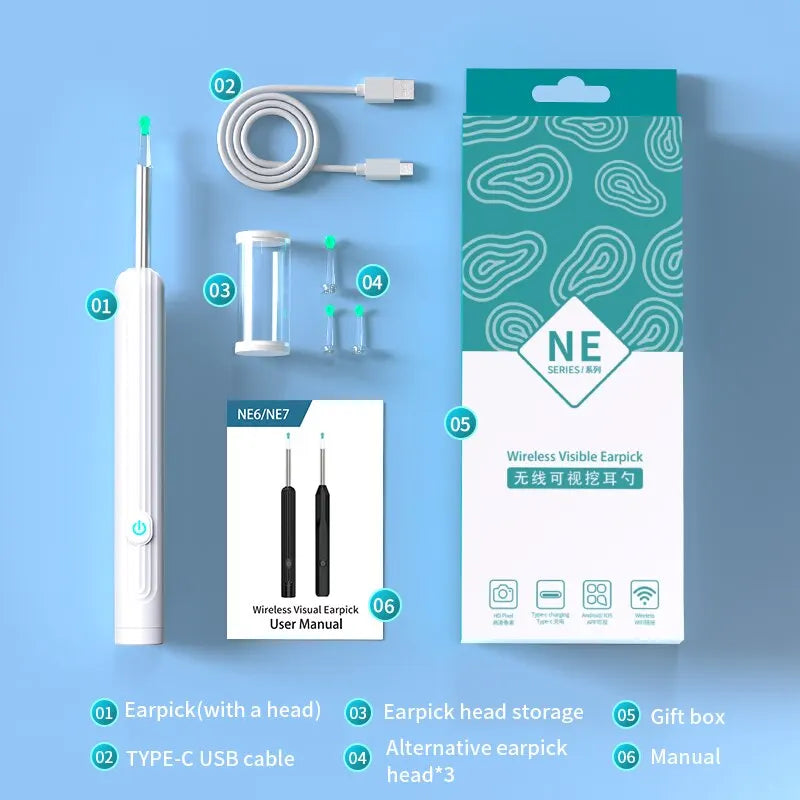 Intelligenter Ohrreiniger mit Kamera – sicher & effektiv