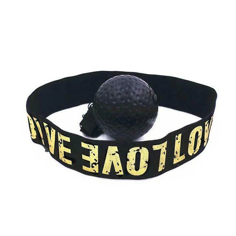 Box-Reaktionsball mit Stirnband für Reflex- und Koordinationstraining.