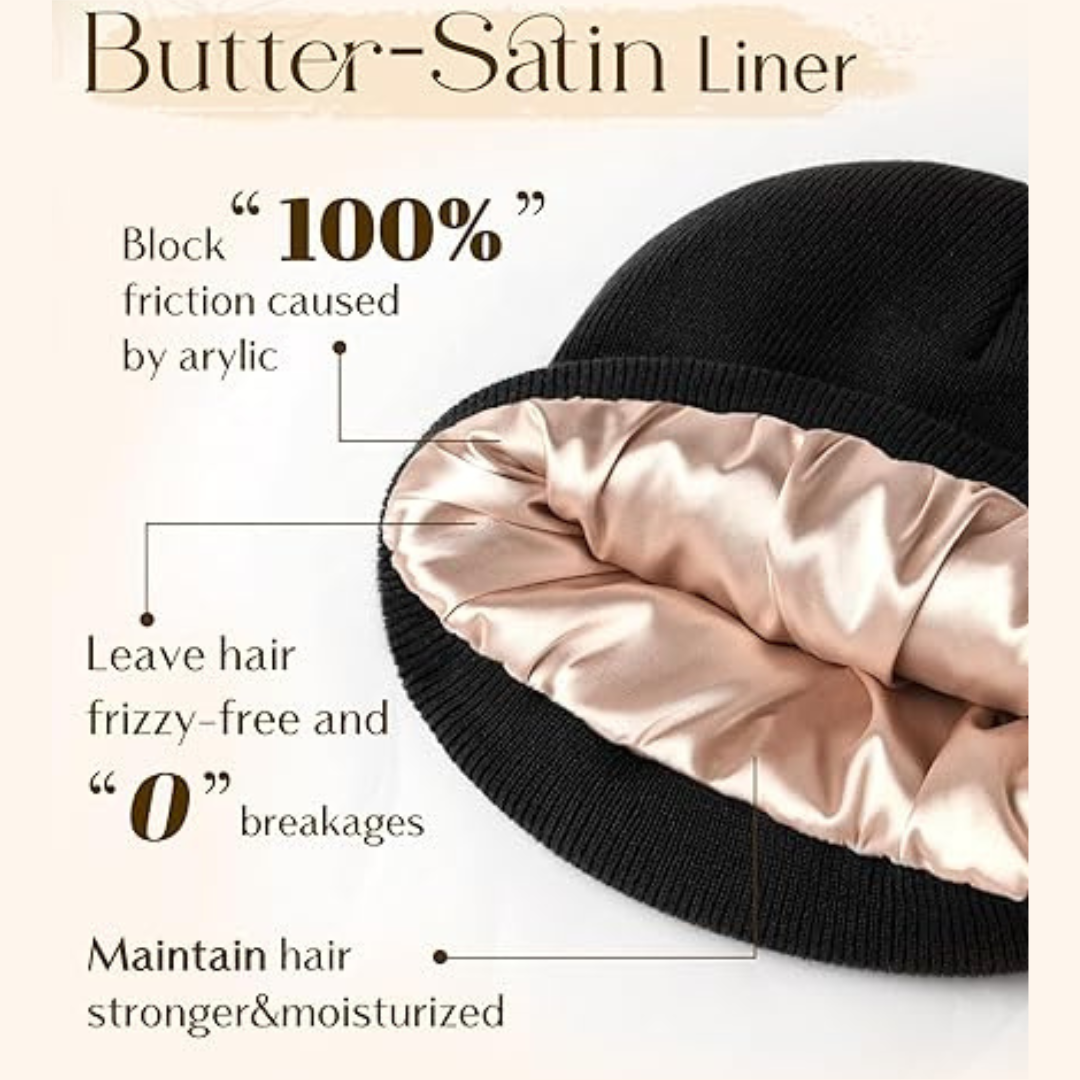 Satin-Lined Anti-Frizz Beanie