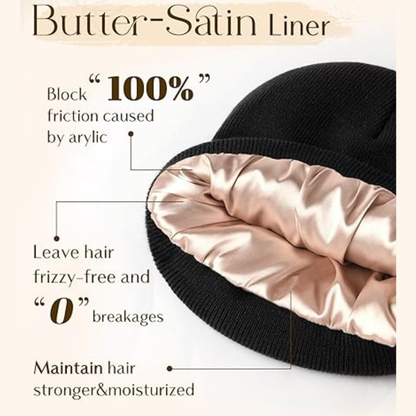 Satin-Lined Anti-Frizz Beanie