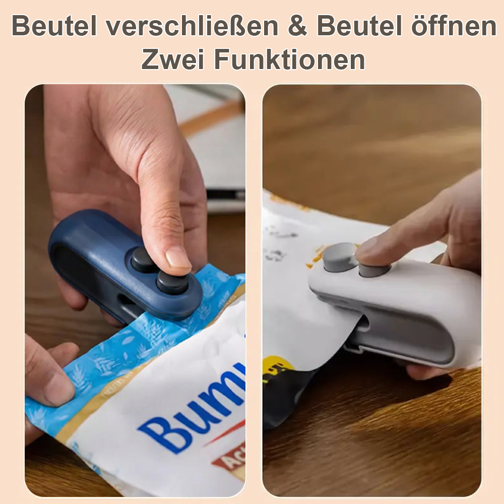 Mini-Siegelmaschine – hält Lebensmittel frisch 🧊