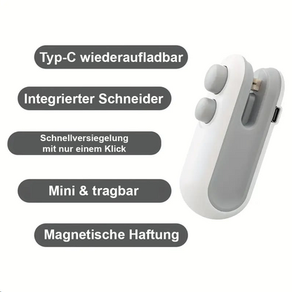 Mini-Siegelmaschine – hält Lebensmittel frisch 🧊