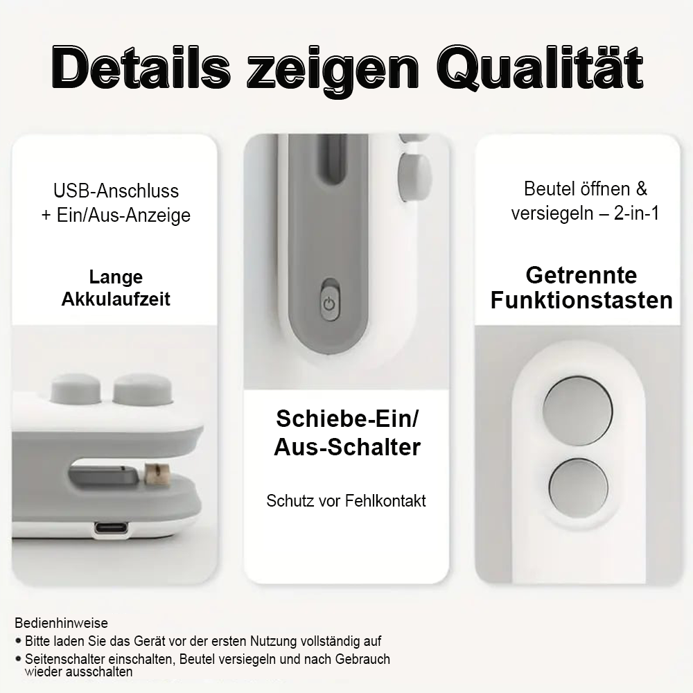 💥Neujahrsangebot 55% Rabatt💥✨Mini Siegelmaschine – 🧊Frisch halten