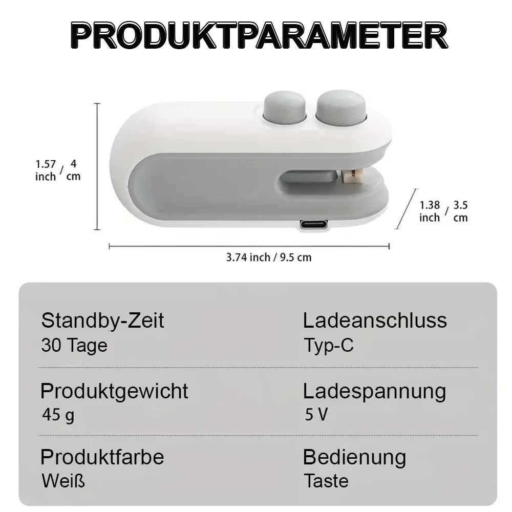 💥Neujahrsangebot 55% Rabatt💥✨Mini Siegelmaschine – 🧊Frisch halten